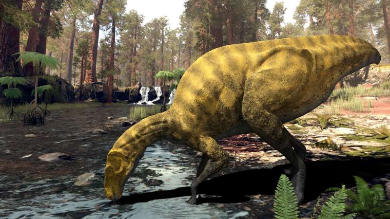 Imagen recreación del Portellsaurus sosbaynati.