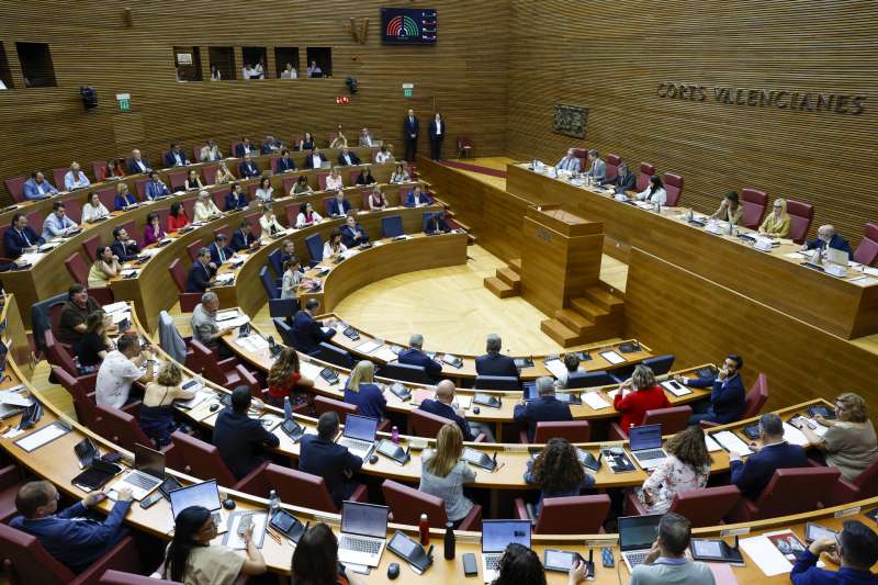 Vista general del pleno de Les Corts Valencianes. EFEAna Escobar