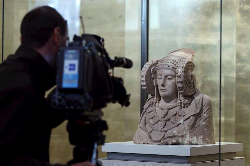  La Dama de Elche en el Museo Arqueológico Nacional. /EFE