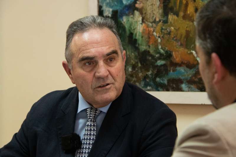 Gan Pampols durante la entrevista con El Peridico de Aqu. JAIME SORIANO