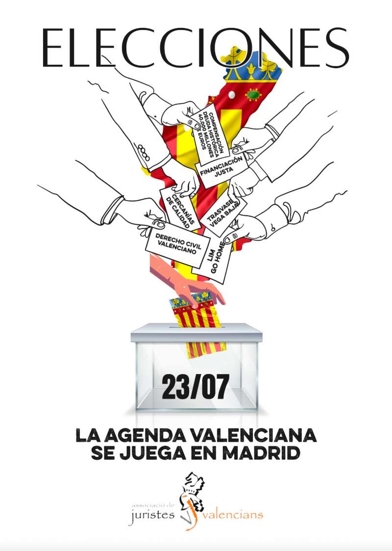 Juristes Valencians continua luchando por llevar la agenda valenciana a la política nacional. /EPDA