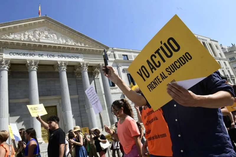 Manifestacin en el Da Mundial de la Prevencin del Suicidio. EFEVctor Lerena
