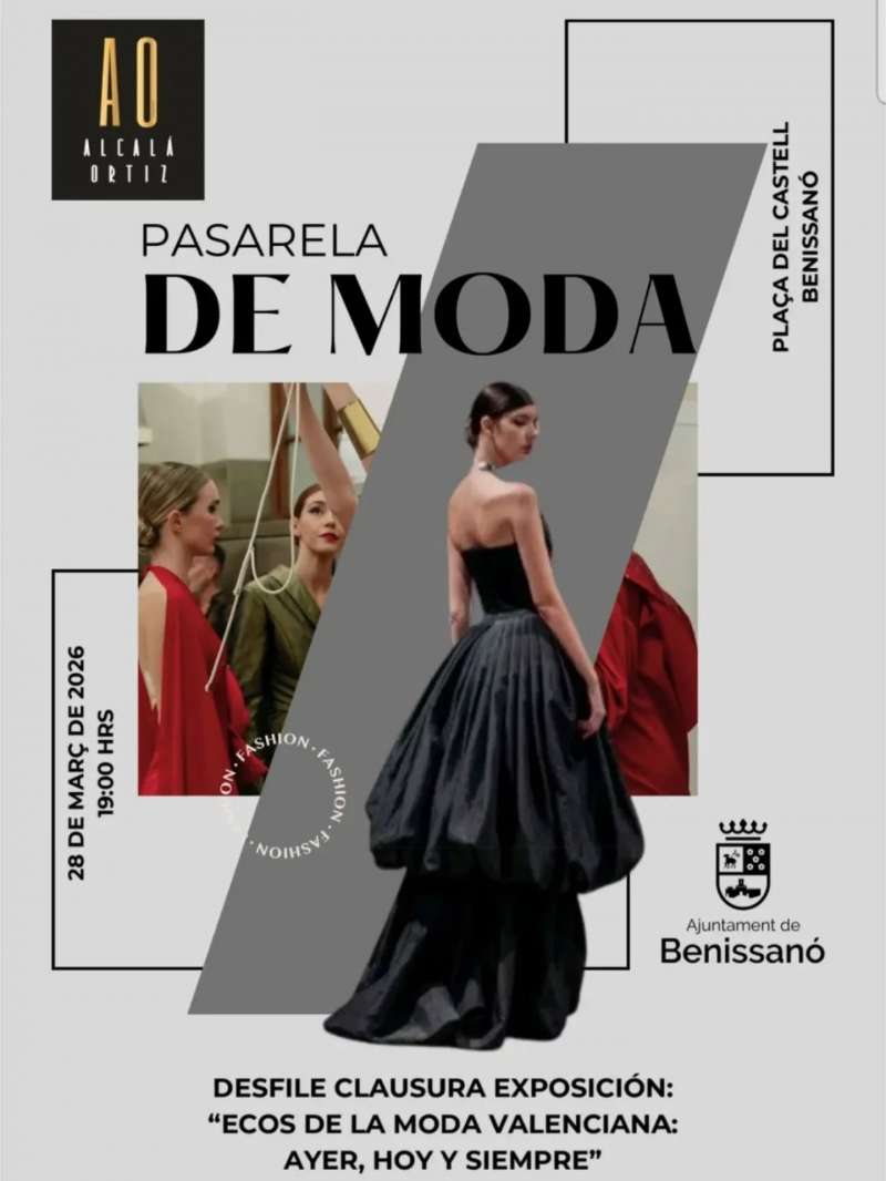Cartel del desfile de moda de Benissann�. EPDA