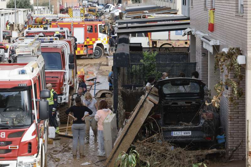Destrozos en la localidad de Alfafar, en Valencia, causados por la dana, en una imagen de archivo. EFE Kai Frsterling
