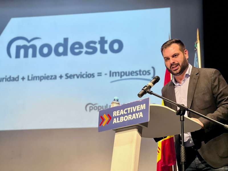 El portavoz del PP, Modesto Martnez. EPDA