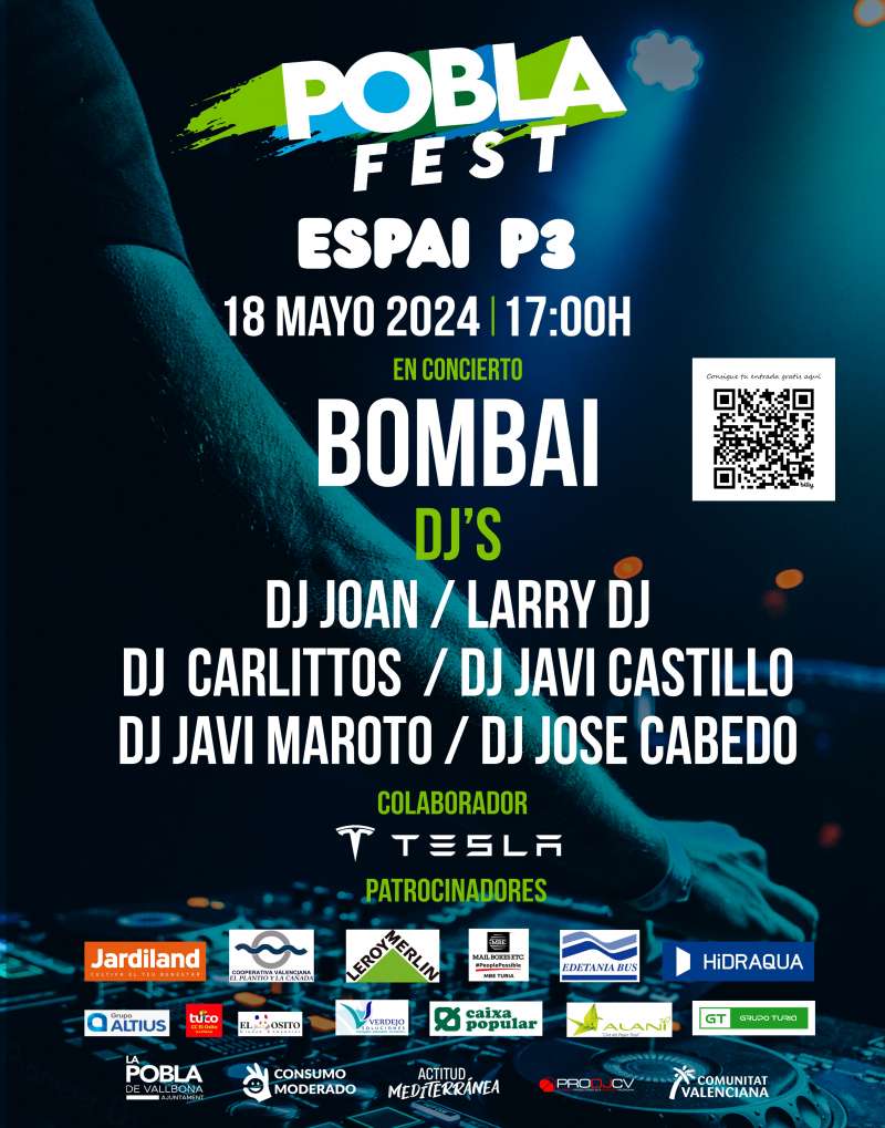 Cartel del Poblafest. EPDA