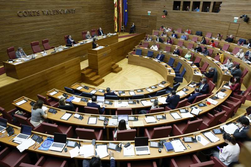 Vista general del pleno de Les Corts Valencianes. EFEBiel AlioArchivo