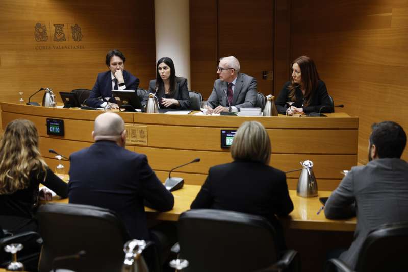 Imagen de archivo de la comisin de investigacin de Les Corts sobre la dana durante la constitucin de la misma. EFEBiel Alio
