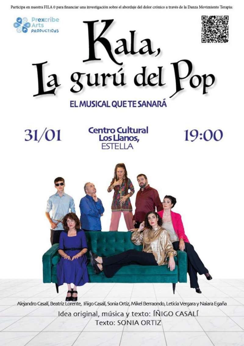 Cartel del musical Kala, la gur� del pop.EPDA