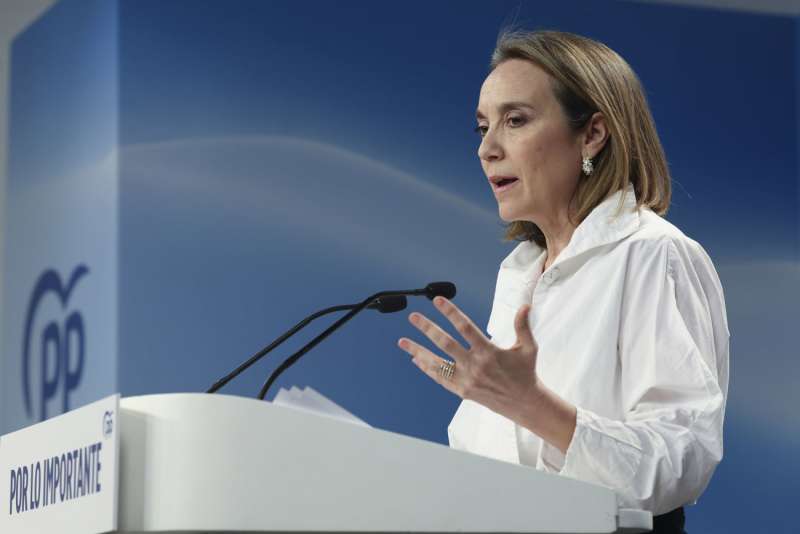 La vicesecretaria de Regeneraci�n Institucional del PP, Cuca Gamarra, en una imagen reciente. EFEKiko Huesca

