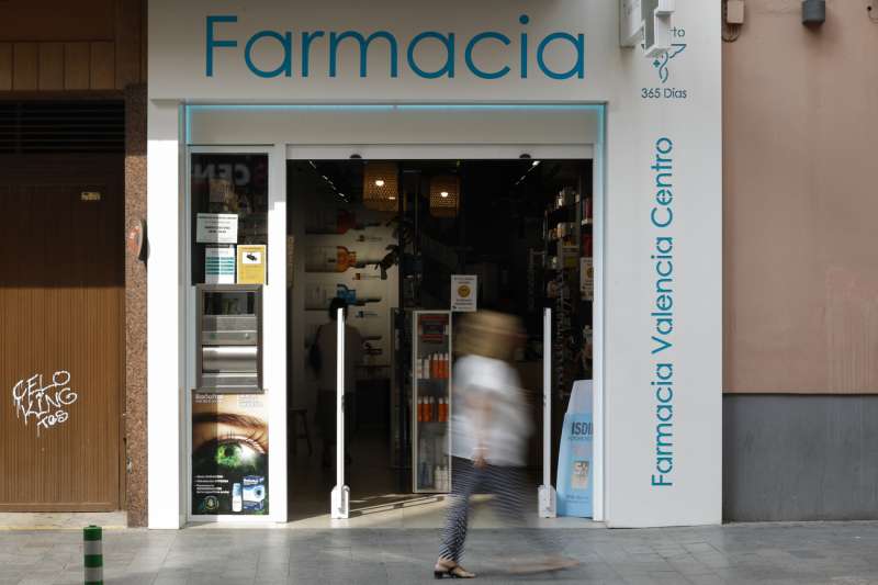 Detalle de una farmacia . EFEBiel Alio

