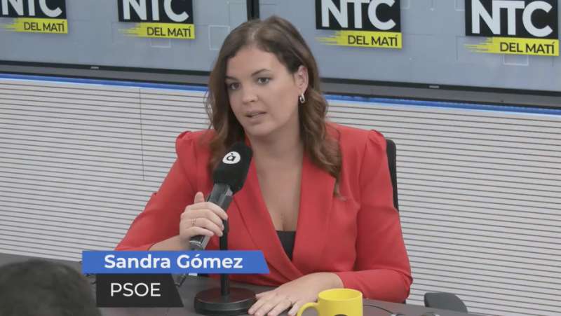 Sandra Gómez (PSOE)./ À PUNT