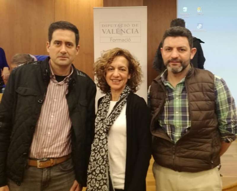 Los tres concejales del PP de El Puig. EPDA.