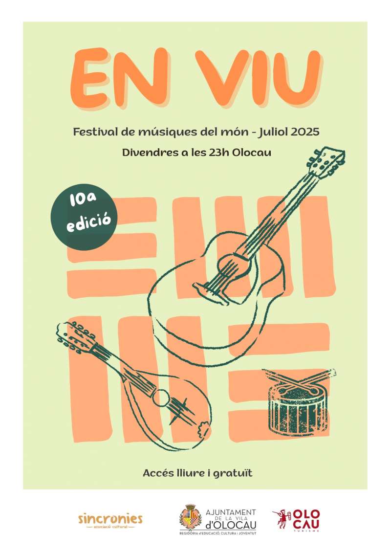 Cartell Festival En Viu dOlocau 2025. EPDA