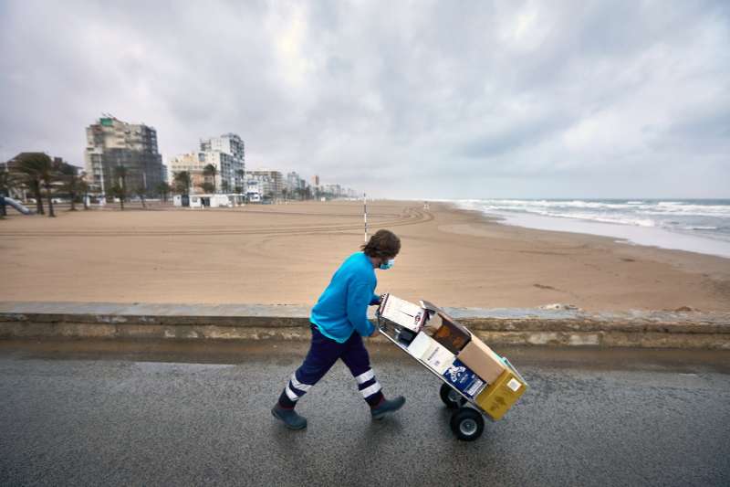 DÃ­a de lluvia en la Comunitat Valenciana. EPDA