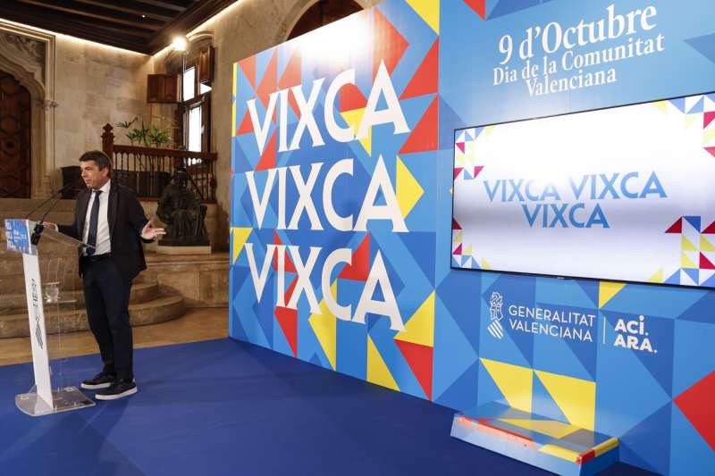 El president de la Generalitat, Carlos Mazn, presenta la campaa institucional con motivo del 9 d?Octubre. EFEAna Escobar