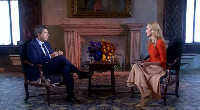 La entrevista a Carlos Mazn fue programada en el acces prime time. EPDA