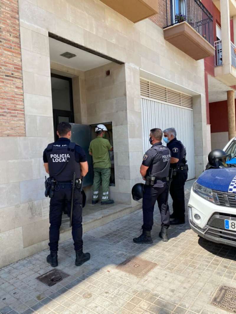 Agentes de la Polica Local de Vilamarxant. EPDA