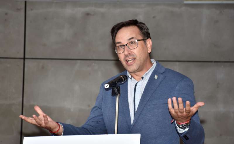 Luis Francisco López, alcalde de Venta del Moro./ Plácido González (EPDA)