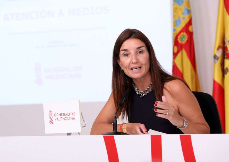 La consellera y portavoz del Consell, Ruth Merino. EPDA