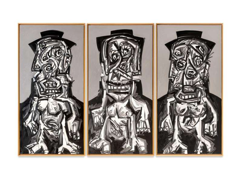 La obra de Antonio Saura "Las tres Gracias", 1997. EFE/Fundación Bancaja