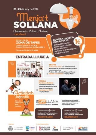 Cartell Menja"t Sollana. FOTO: DIVAL