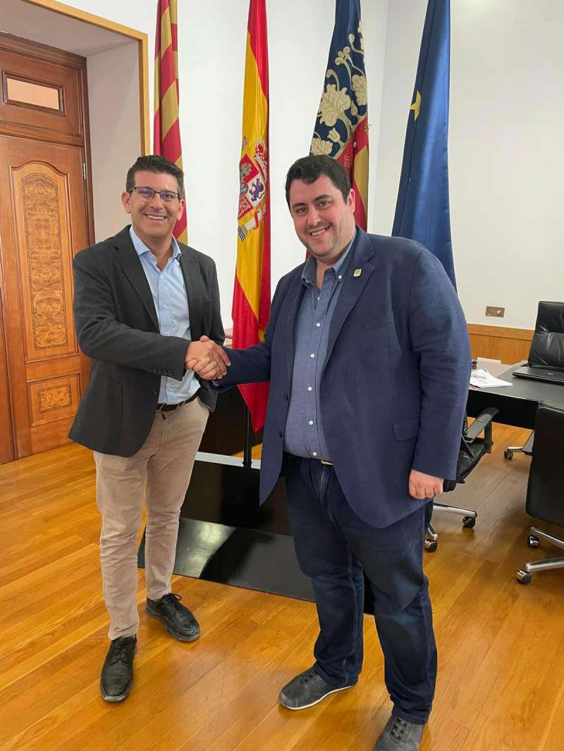Jorge Rodríguez y David García, alcaldes de Ontinyent y Nules, respectivamente. EPDA
