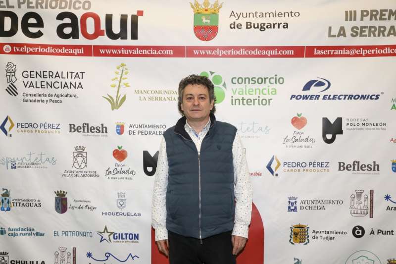 Juan Pedro Burgos en los III Premios de El Periódico de Aquí La Serranía. /EPDA