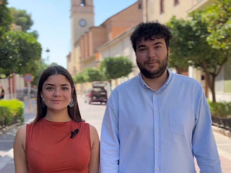 El vicelacalde, Álvaro Gonzalvo i la regidora, Valentina Cortegoso. EPDA