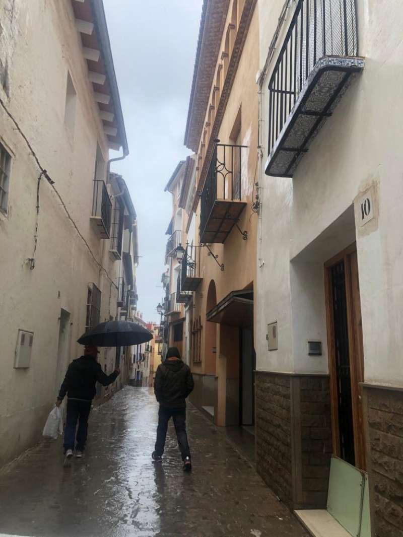 Imagen de archivo de lluvias en Segorbe. /EPDA