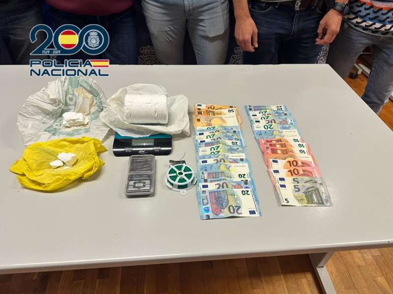 Material intervenido en la operación, en una imagen de al Policía Nacional.
