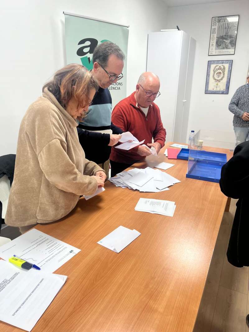 Imagen del recuento de la votación. / EPDA