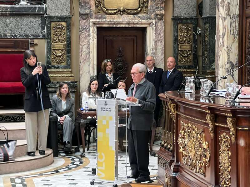 Joaquín Berenguer durante su discurso. / EPDA