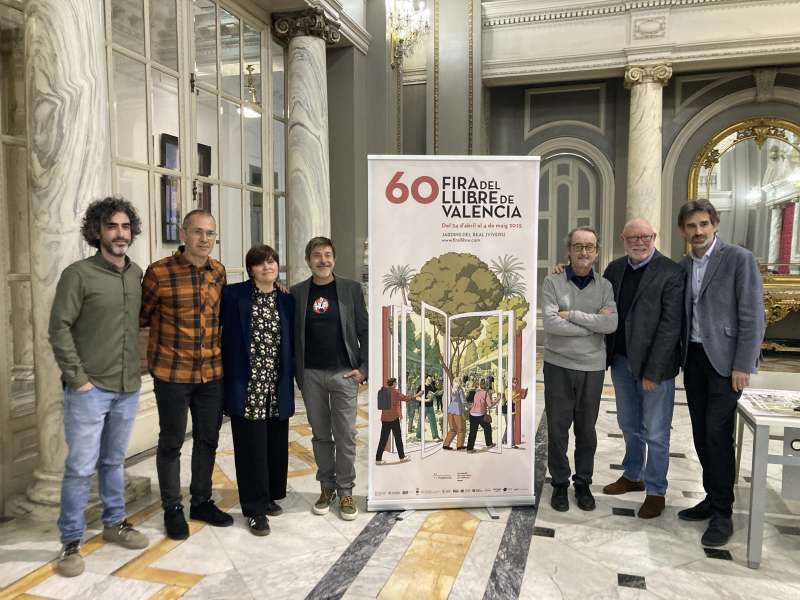Presentación oficial de la nueva edición de la Fira del Llibre en el Ayuntamiento de Valencia. / EPDA