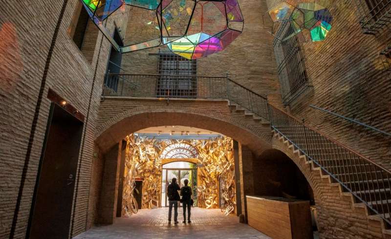 Vista general del Centro de Arte Hortensia Herrero, en el antiguo Palacio de Valeriola. EFE/Biel Aliño
