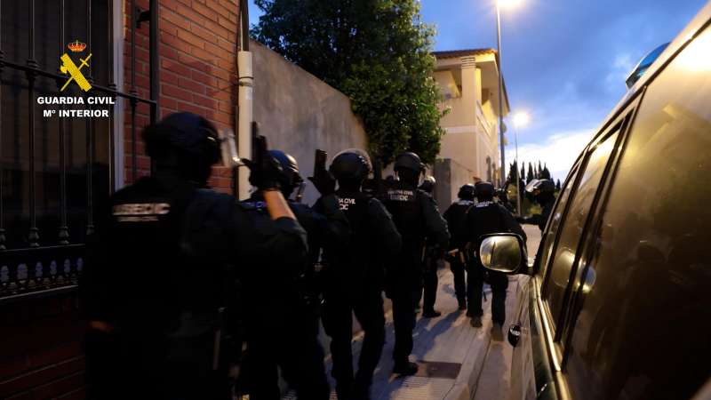 Imagen facilitada por la Guardia Civil de la operación. EFE/GC