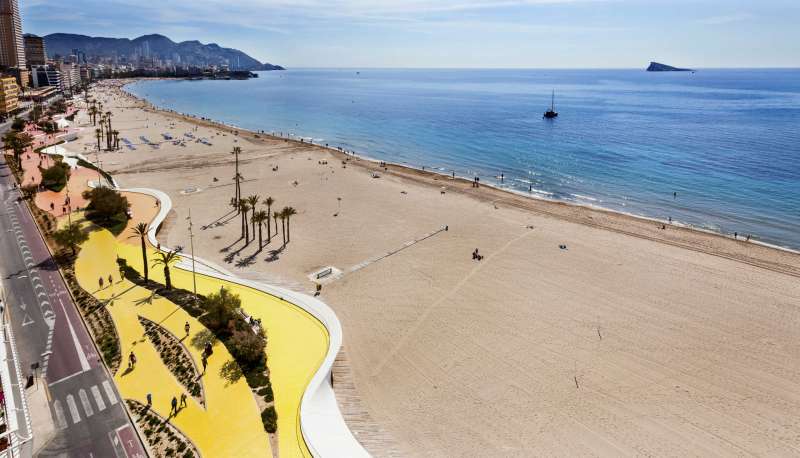 Playa de Poniente de Benidorm. / EPDA