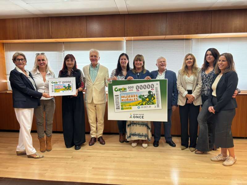 Presentación cupón de la ONCE Día Internacional de las Mujeres Rurales. / EPDA