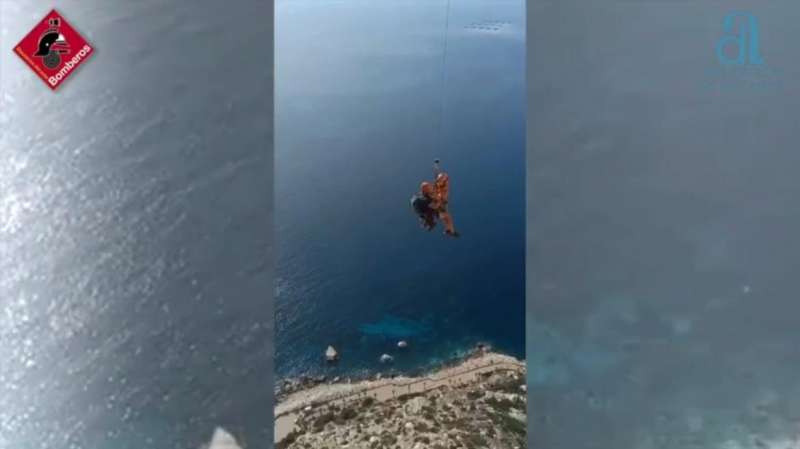 El rescate mediante helicóptero. CPBA