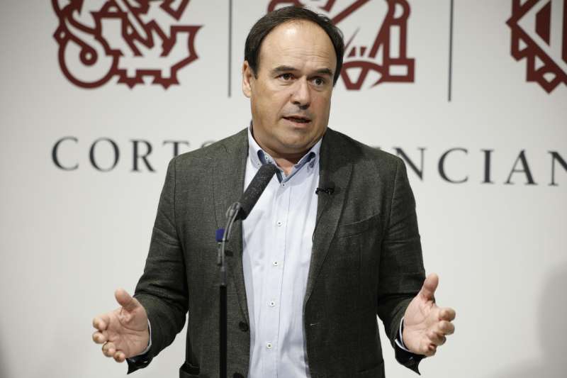 Fotografía de archivo (25/09/2025), del portavoz del PP en las Cortes Valencianas, Juan Francisco Pérez Llorca. EFE/ Biel Alino