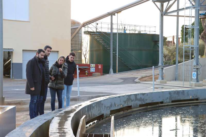 Foto de archivo de una visita a la depuradora. / EPDA