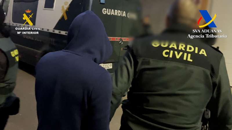 Imagen cedida por la Guardia Civil.EFE/Guardia Civil
