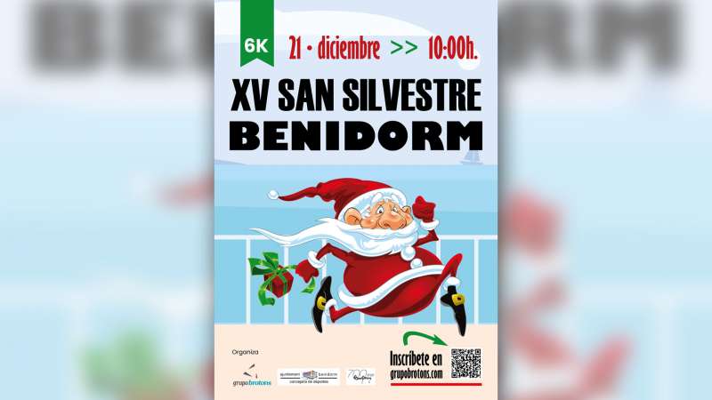 Cartel de la San Silvestre de Benidorm. Cartel de la San Silvestre de Benidorm.