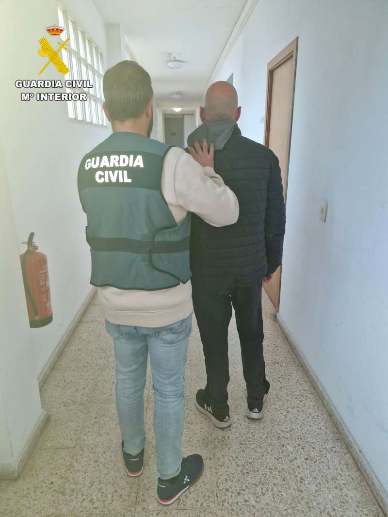 Foto del detenido por el incendio agrícola en Gandia/ EPDA