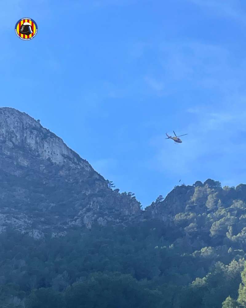 Imagen del rescate facilitada por el Consorcio Provincial de Bomberos de Valencia. /EPDA