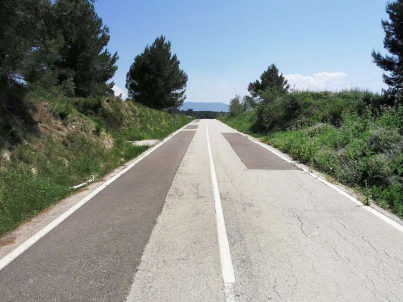 Vía ciclopeatonal restaurada. / EPDA