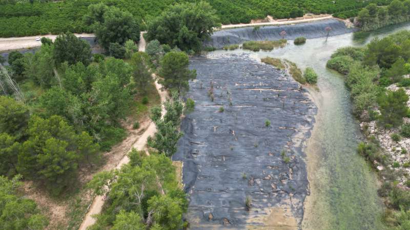 El río Xúquer a su paso por el municipio de Sumacàrcer. / EPDA