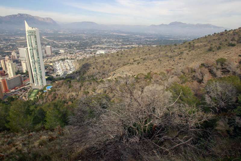 Vista general de la Serra Gelada. EFE/Morell
