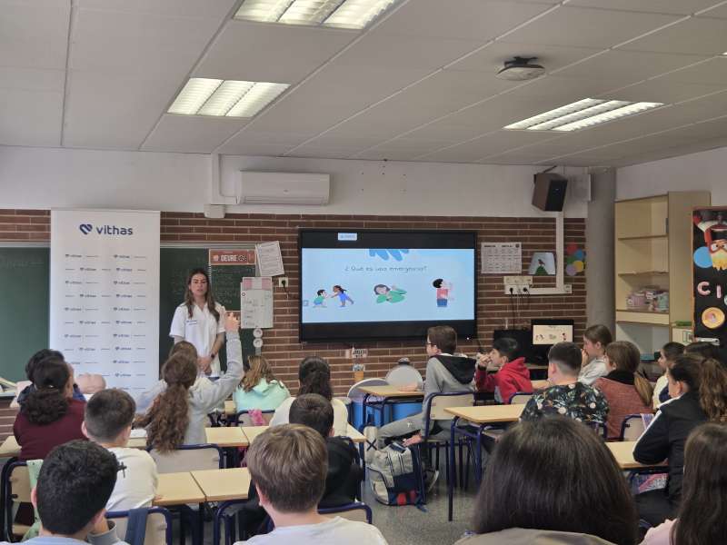  Vithas Aula Salud Colegios se integra en Vithas Aula Salud, la iniciativa del grupo sanitario Vithas dedicada a formar e informar a la sociedad sobre el cuidado de la salud, como parte de su compromiso con la sostenibilidad empresarial. /EPDA