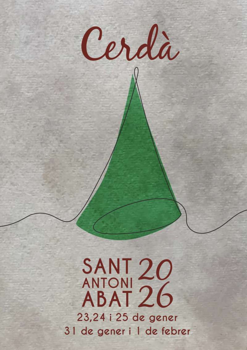 Portada del llibre de festes de Cerdà./EPDA